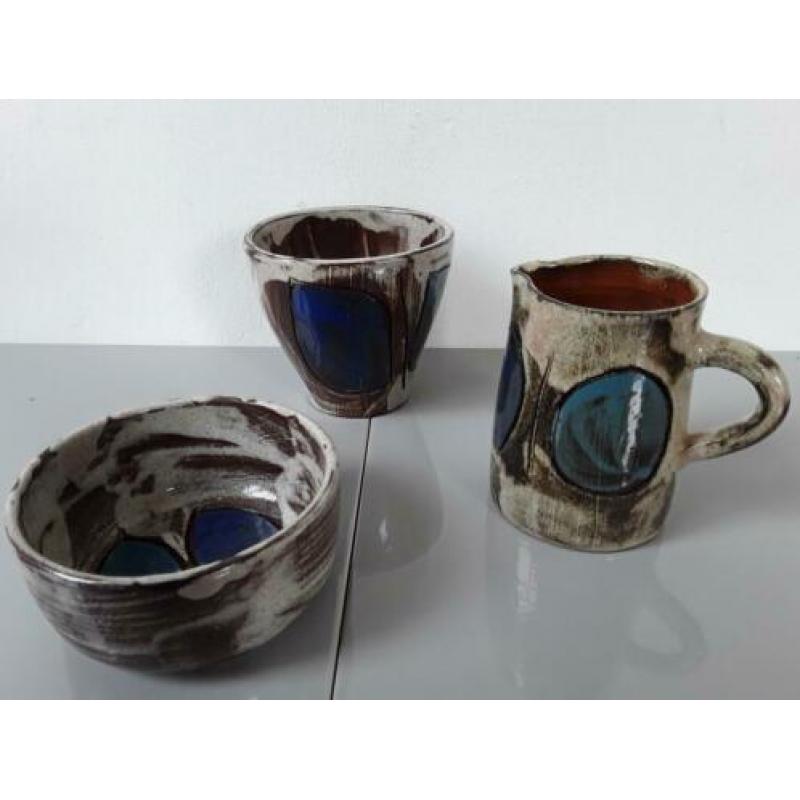 Handgemaakte keramieke design koffieset , Henk Potters