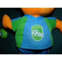 voetbal ernie met goal van sesam straat fisher price 33 cm g