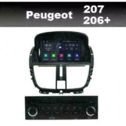 Peugeot 207 206+ navigatie android 9.0 wifi dab+ 16gb carkit