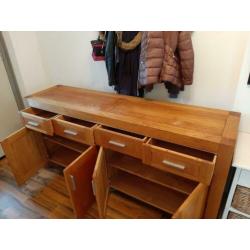 Dressoir, massief eikenhout