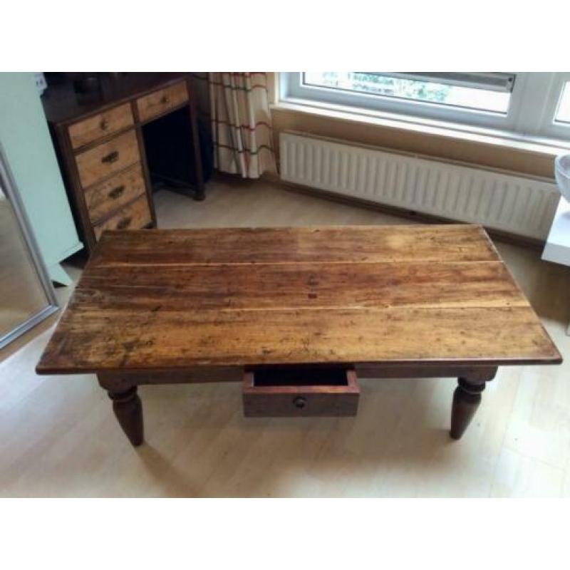 antiek houten salontafel