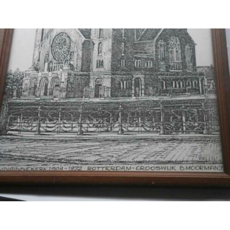 KONINGINNEKERK Rotterdam Crooswijk, B.Moorman. Gravure