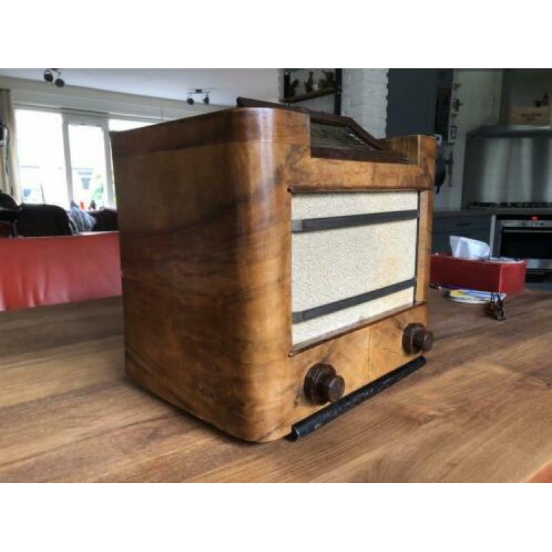 Antieke Philips 456a buizenradio uit 1936