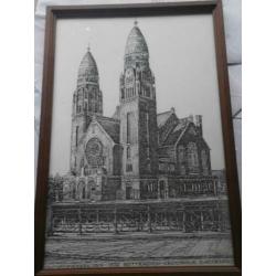 KONINGINNEKERK Rotterdam Crooswijk, B.Moorman. Gravure