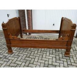 antiek houten Frans wand bed gereserveerd voor Bas