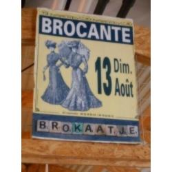 Brocante oude ijzeren katrollen