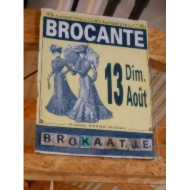 Brocante oude ijzeren katrollen