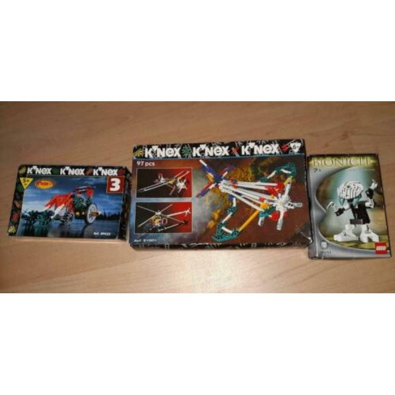 K'nex en Lego Bionicle nieuw in doos 21001 89423 8551