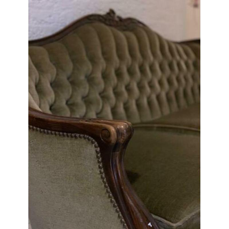 Biedermeier bank met fauteuils