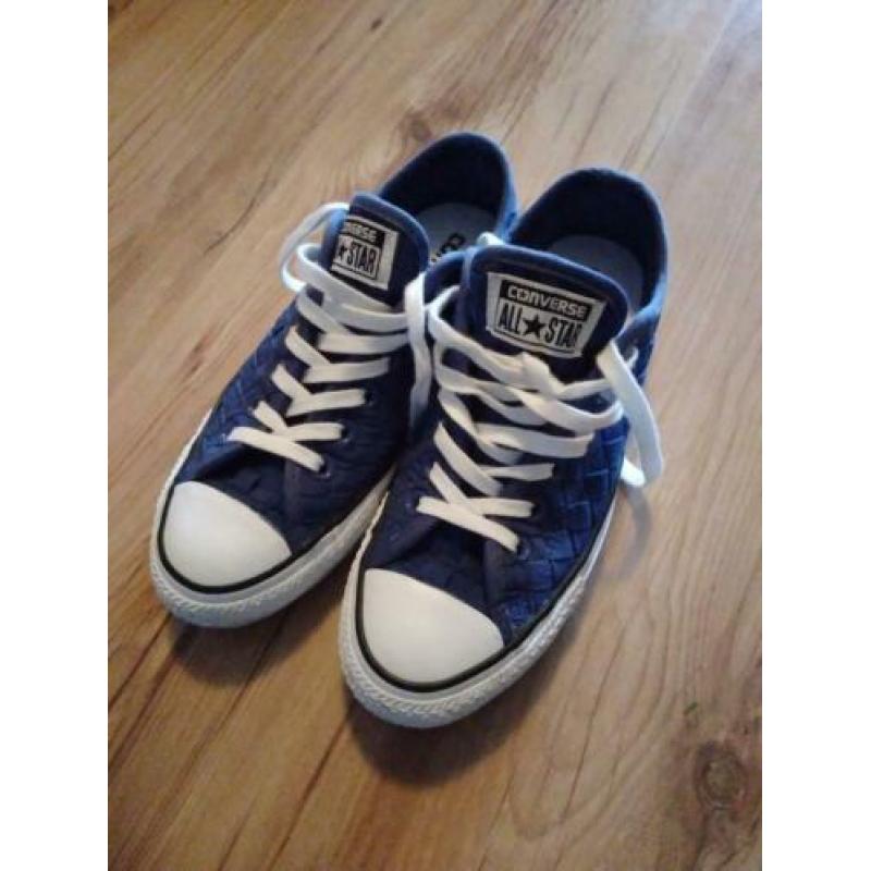 Converse All Star Ox sneakers gympen blauw gevlochten 37