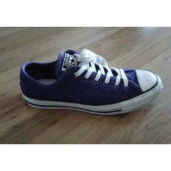 Converse All Star Ox sneakers gympen blauw gevlochten 37