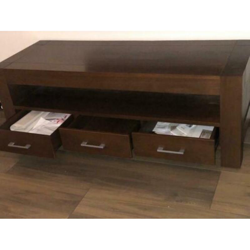 Tv-kast + salontafel - kersenhout